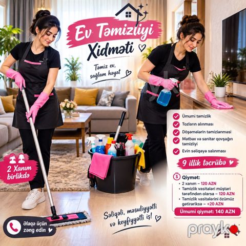 Xadimə işi axtarıram — Bakı