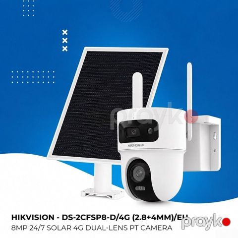 Hikvision kamera 8 mp günəş panelli 4G kamera Hıkvısıon — Bakı