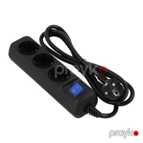 2E Power adapter 16A, black (2E-AD0103BK) — Bakı