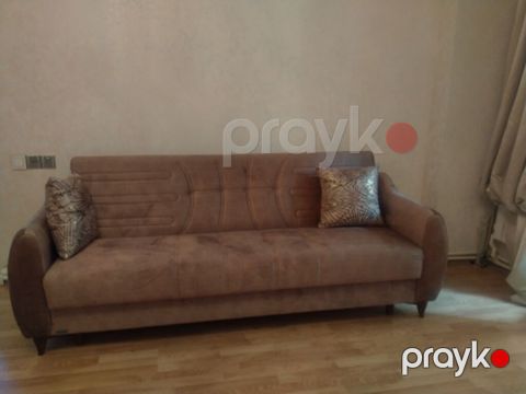 Teze Embawoodun,Qəhvəyi rəngli, üçnəfərlik divan - Material: yumşaq — Bakı