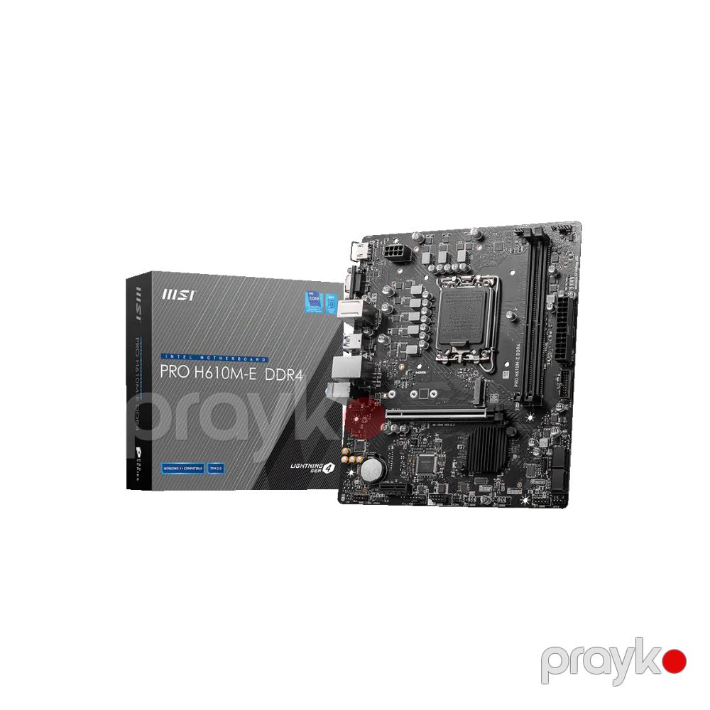 Komponent Kombo – MSI H610M-E DDR4 ana plata + T-Force Delta 16GB (2×8GB) DDR4 3600MHz RAM + Kingston NV3 500 GB SSD (KOM-MRS-136) — Komponentlər, Bakı (3)