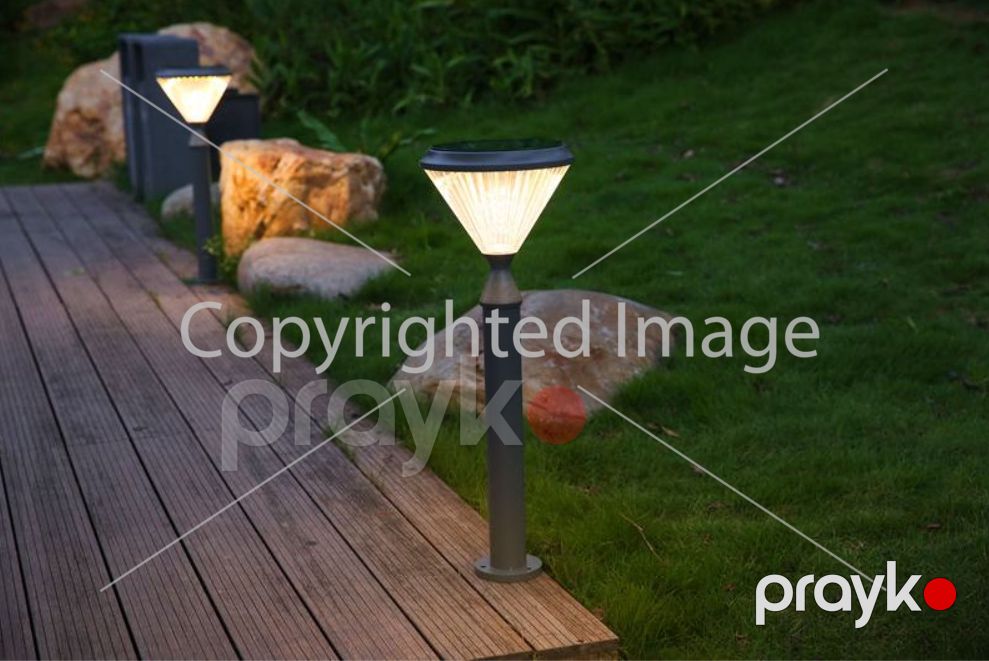 Günəş enerjili bağ fənəri CT4108R, 8W 260x200x750mm — İşıqlandırma, Bakı (4)