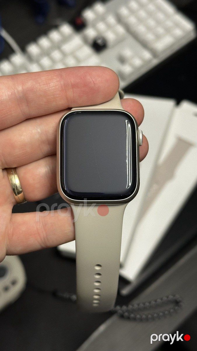 Apple Watch Series 9 Aluminum Starlight 45mm — Ağıllı saatlar və biləkliklər, Bakı (2)