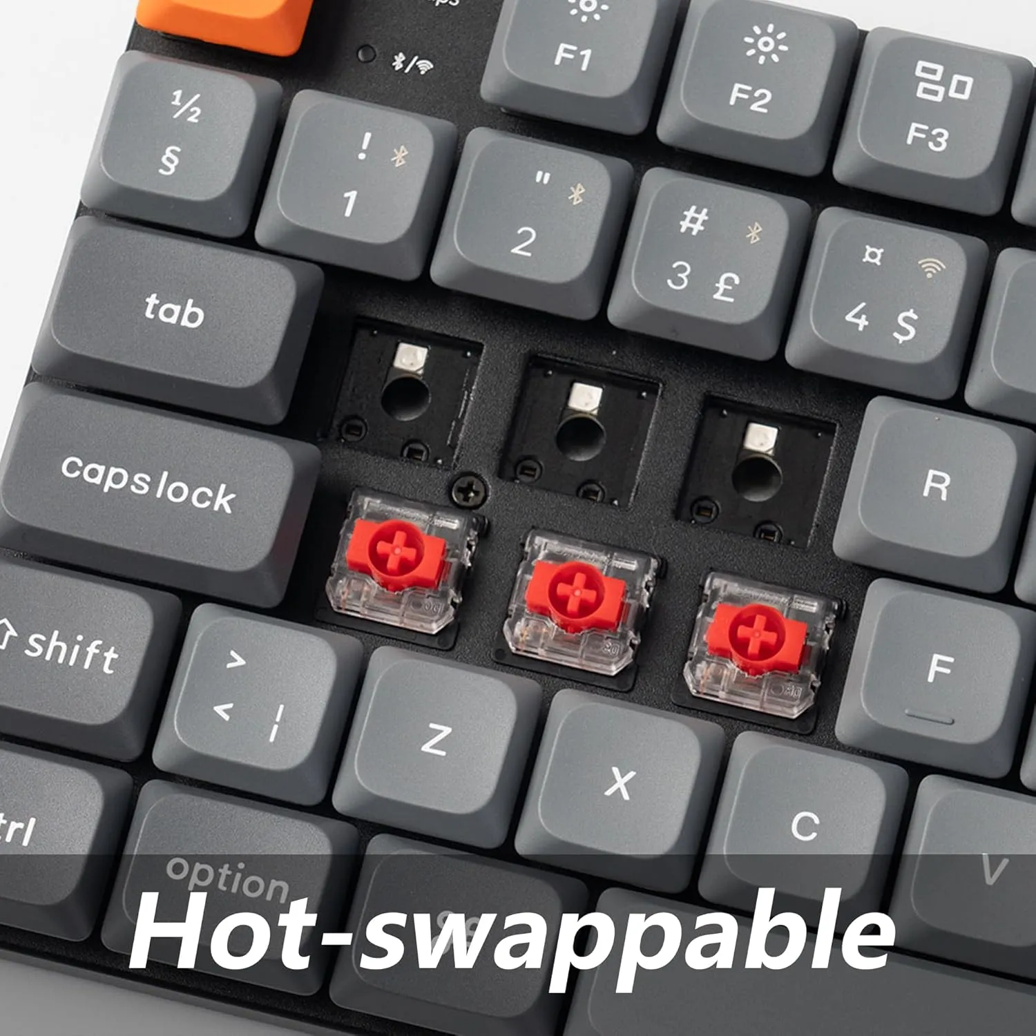 K1 Max Gateron White Backlight Red Switch Keyboard(K1M-A1Z-AZ) — Klaviaturalar və siçanlar, Bakı (3)