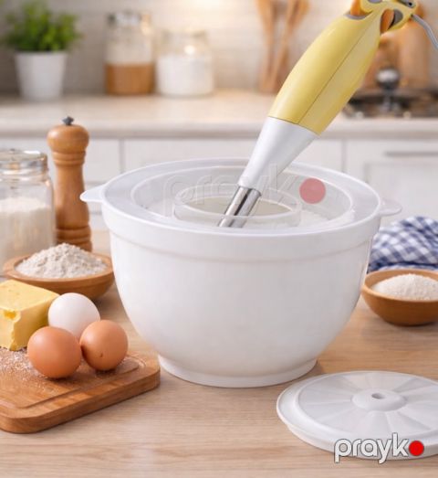 Mikser üçün kasa, 27 sm, 3000 ml, plastik — Bakı