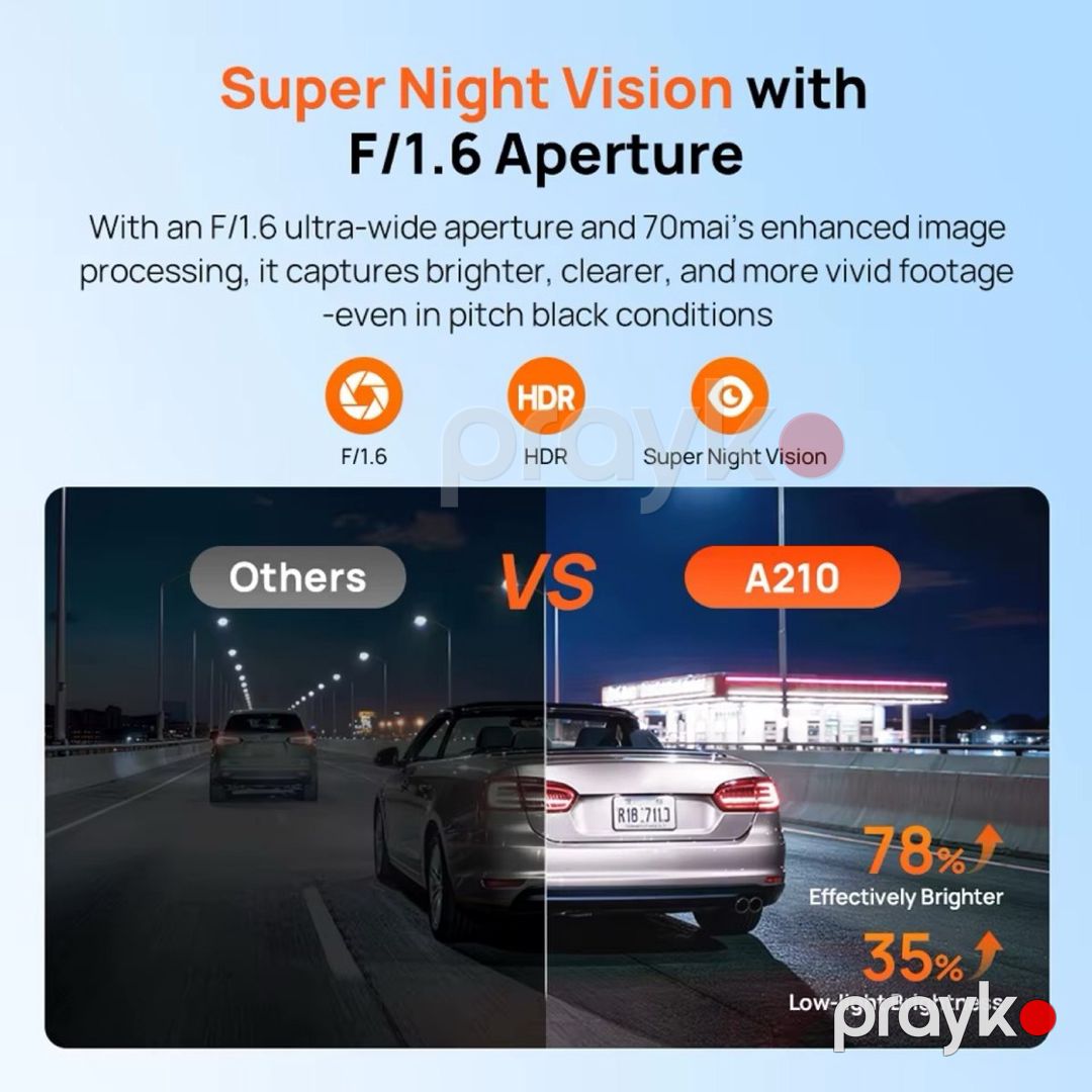 Xiaomi 70Mai A210 GPS WiFi+arxa kamera — Ehtiyat hissələri və aksesuarlar, Bakı (9)