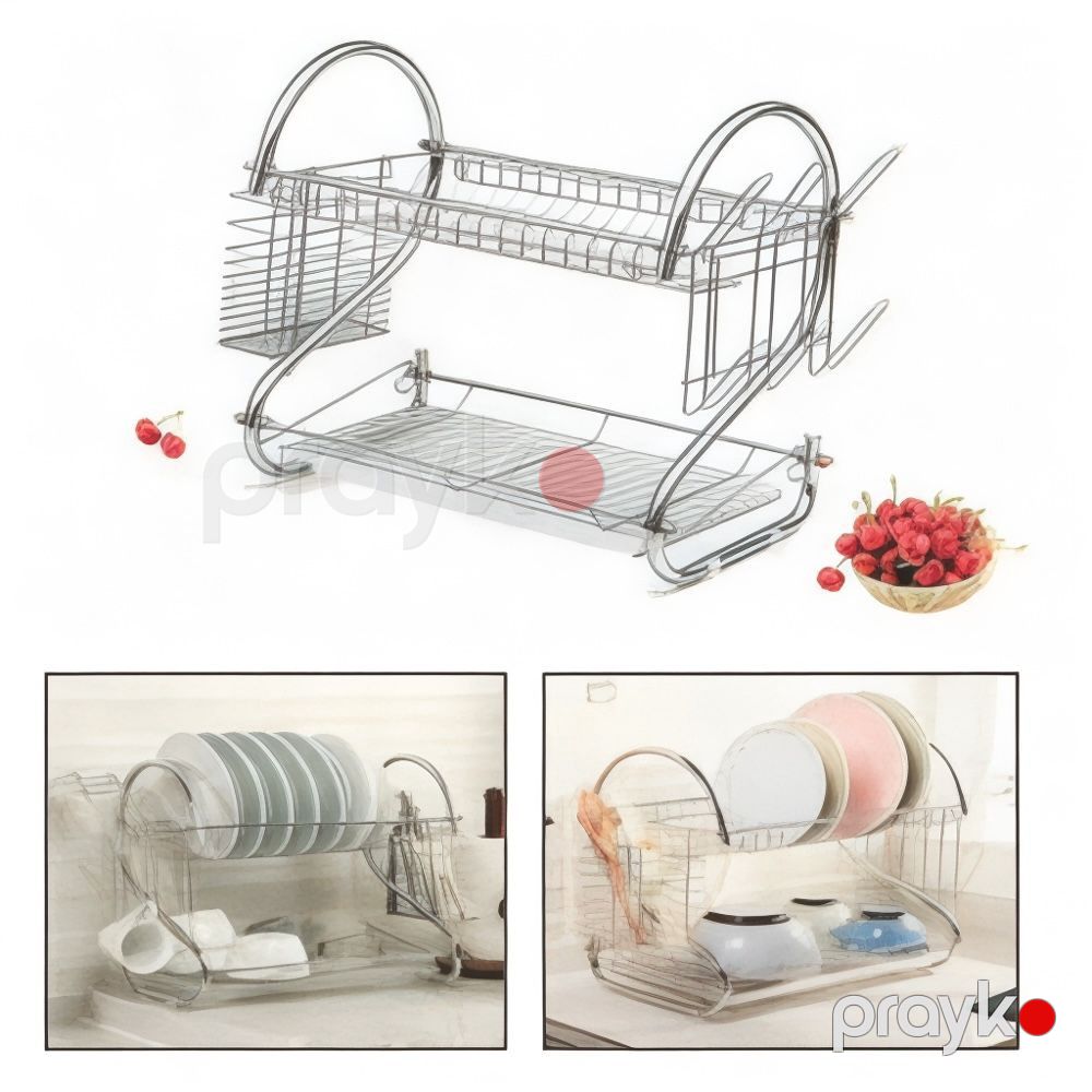 Qab-qacaq üçün quruducu 44731653, paslanmayan polad, 44x26 sm, gümüşü — Mallar, Bakı (3)