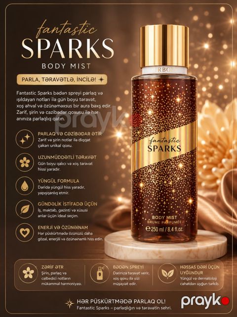 Bədən spreyi Fantastic Sparks 250 ml — Bakı