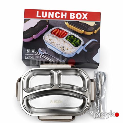 Lanç-boks 343433, metal, gümüşü, 600 ml — Bakı