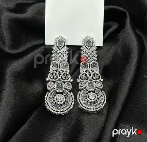 Sırğalar qadınlar üçün Art 3.34_10594, 24K qızıl örtüklü cilalanmış polad — Bakı