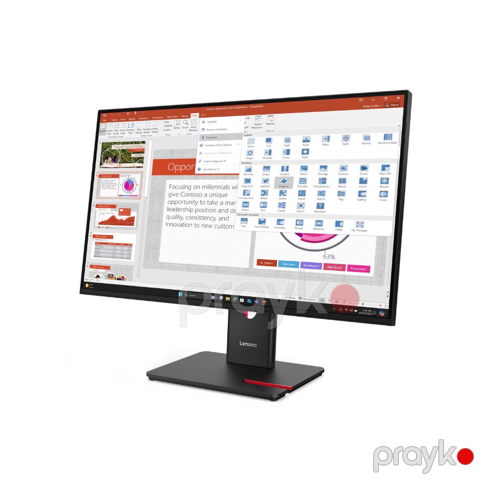 Monitor Lenovo ThinkVision T27-40 (64A5MAR6EU) — Monitorlər, Bakı (2)