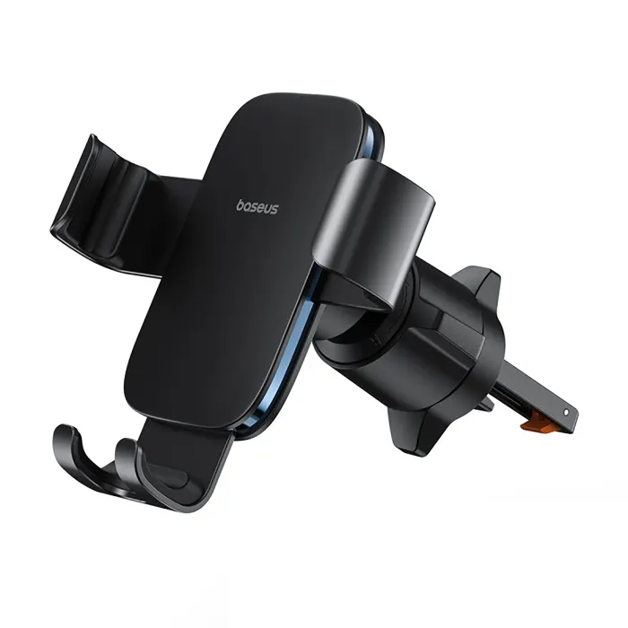 Avtomobil telefon tutacağı Baseus Metal Age 3 Gravity Air Vent Mount 4.7–7.2" Black — Bakı