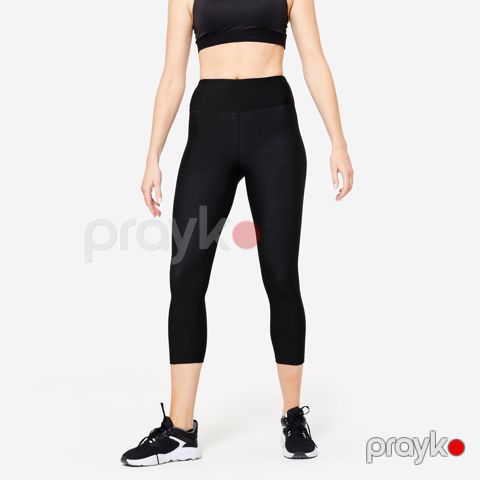 Qadınlar üçün leqqins Decathlon 8614952, qara, poliester/elastan, ölçü M — Bakı
