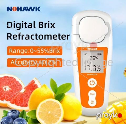 Refraktometr meyvə şəkəri ölçən Nohawk BM-07, BT — Bakı