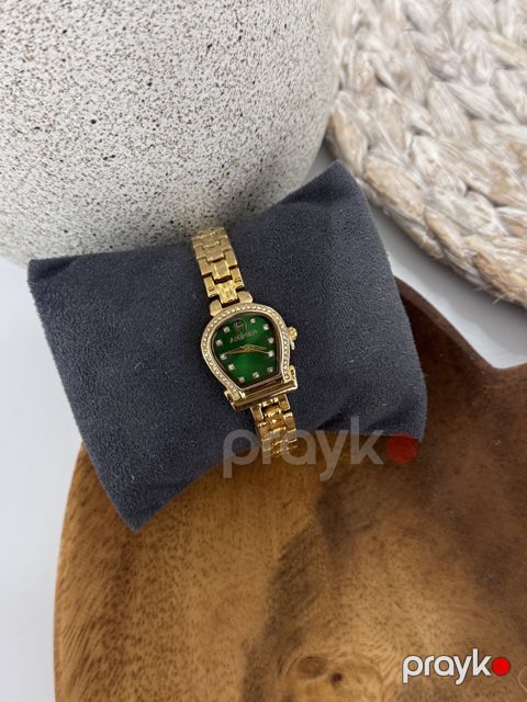 Qol saatı No brand Gold/Green, qzıl suyuna salınmış polad — Bakı