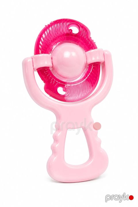 Diş üçün oyuncaq-massajer Only Baby, 6+ ay, plastik-rezin, çəhrayı — Bakı