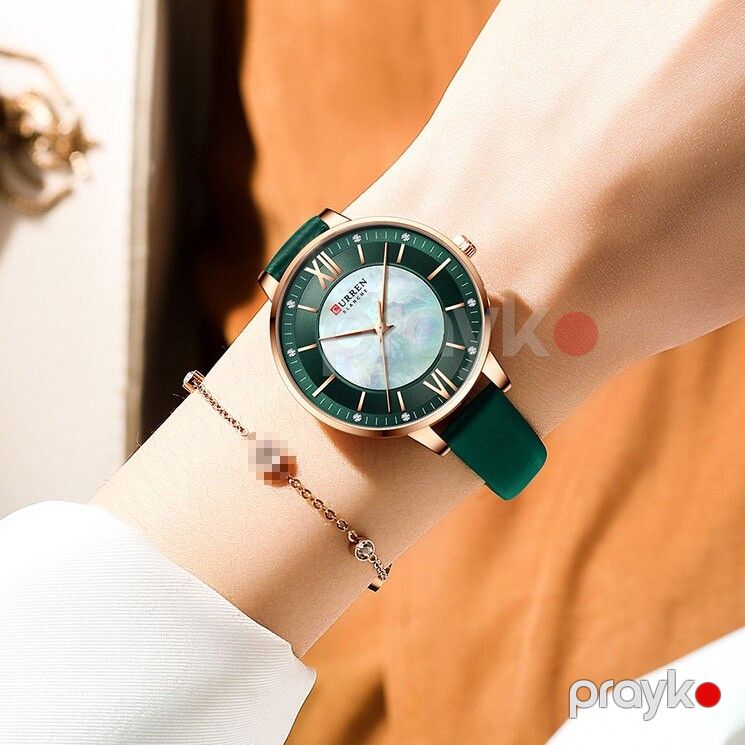 Qadın qol saatı Curren 9080 green — Mallar, Bakı (2)