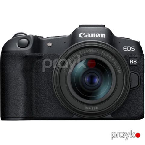 Canon Dslr Kamera EOS R8 + RF 24-50 IS STM Lens — Bakı