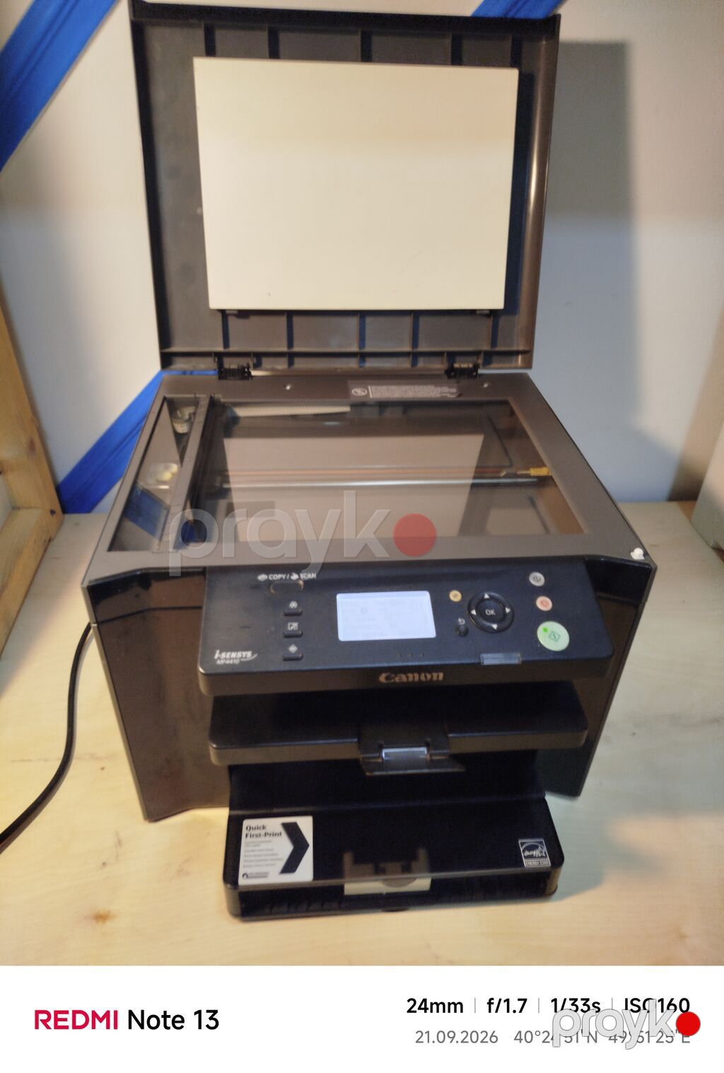 Canon i-SENSYS MF4410 Ancaq kopya kiminisdeyir kartrici doludu tam — Printerləri, Bakı (3)