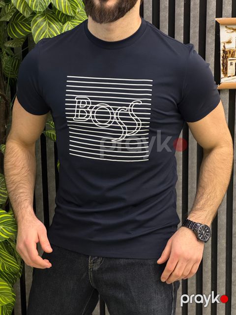 Futbolka kişilər üçün BSS, qara, pambıq, ölçü 3XL — Bakı