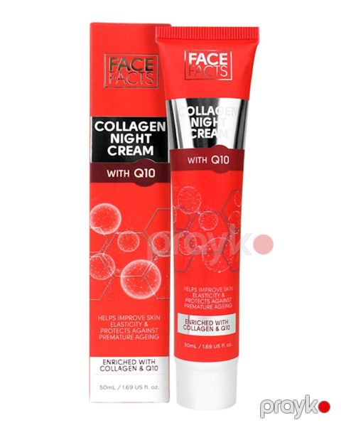 Gecə kremi Face Facts Collagen Night Cream With Q10 50 ml — Bakı