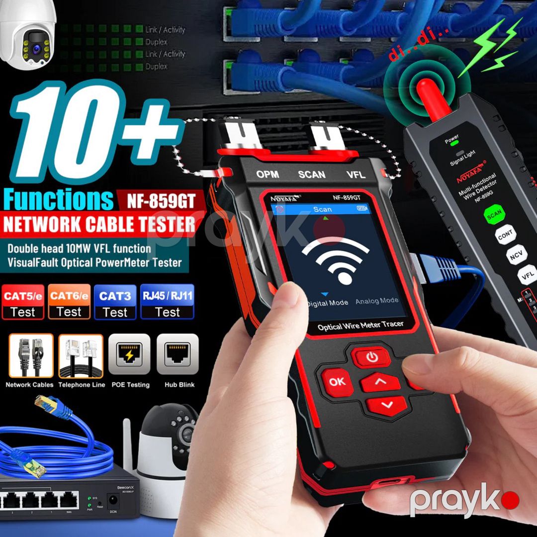 Noyafa NF-859GT 10-in-1 Multifunction Network Cable Tester — Şəbəkə və server avadanlığı, Bakı (4)