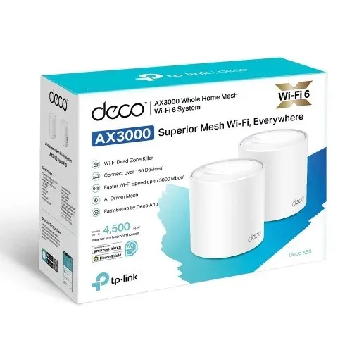 Router TP-Link - Deco X50 (1-pack) AX3000 Whole Home Mesh Wi-Fi 6 System) — Mallar, Bakı (6)