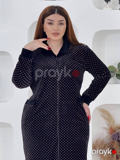 Ev xələti, qara, velür, ölçü 4XL — Bakı