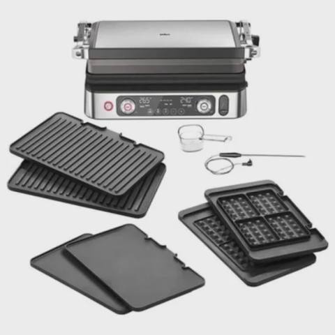 Braun CG9167 Elektrik Qril – 2000W, Dəyişən Panellər, Termostat, Kontakt — Мейрамханаға арналған