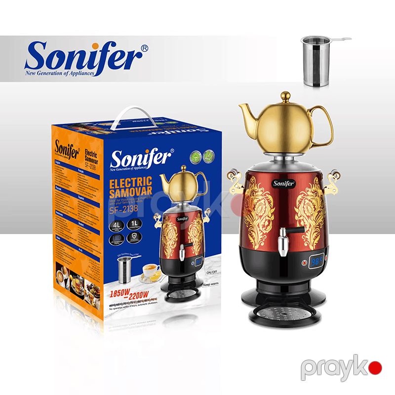 Samovar Sonifer SF-2138 — Elektrik çaydanları və termoslar, Bakı (2)