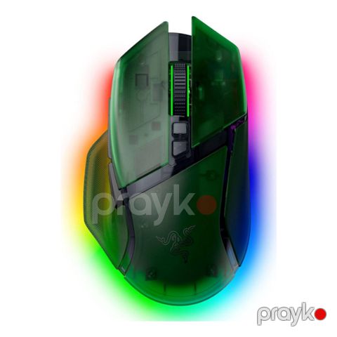 Razer Mouse Basilisk V3 Pro 35K, RGB, Usb-a/wl/bt, Phantom Green Ed. (RZ01-05240300-R3G1) — Bakı