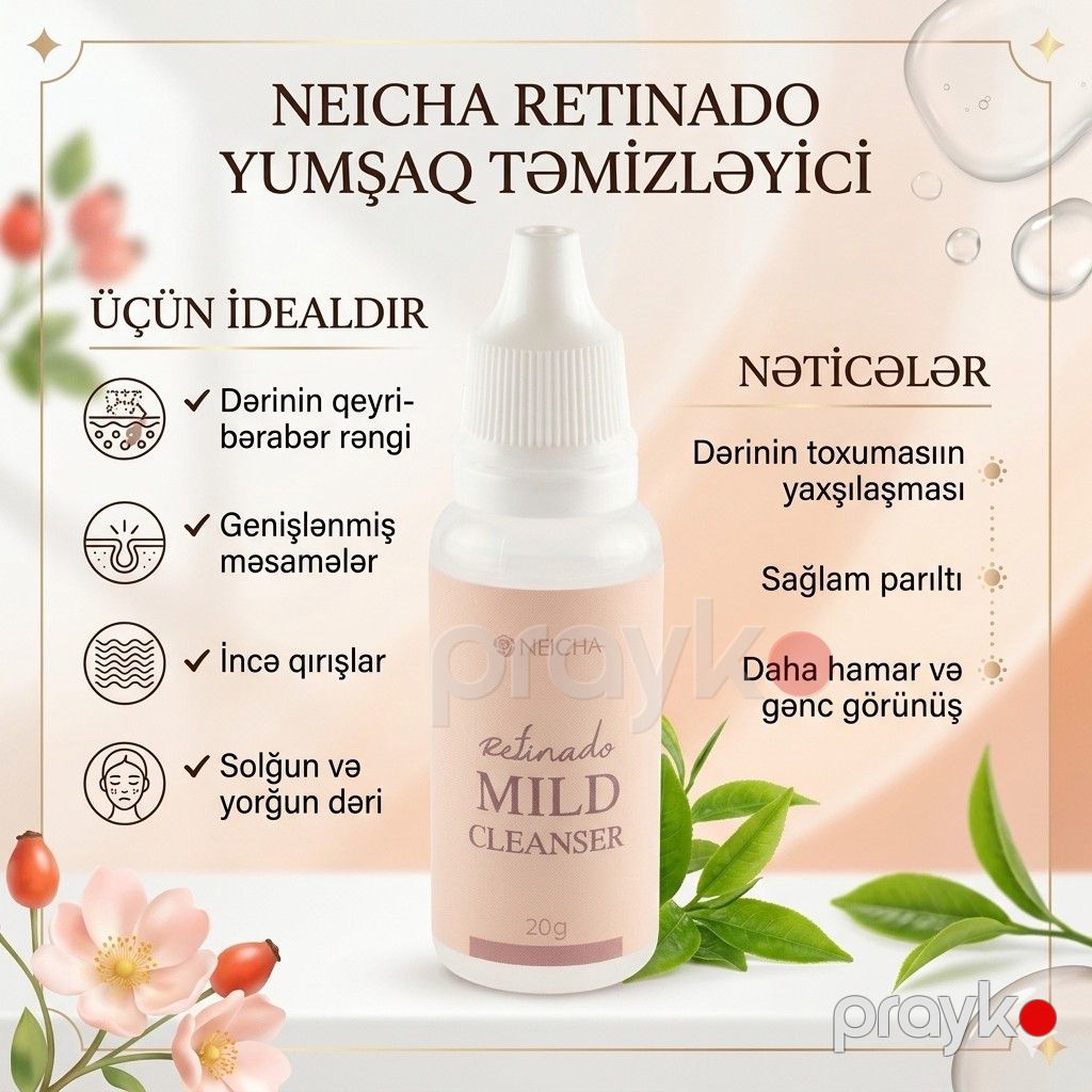 Kiprik yağsızlaşdırıcı Neicha Refinado Mild Cleancer / hipoallergik, 20 q — Mallar, Bakı (3)