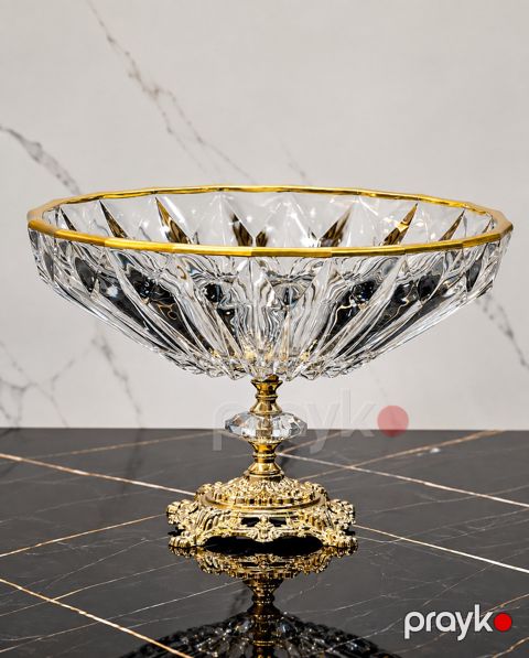 Meyvə qabı Crystal Gallery, şüşə, 31 sm — Bakı