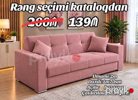 Açılan mexanizmli, bazalı divan - Rəng seçimi kataloqdan - Ümumi — Bakı
