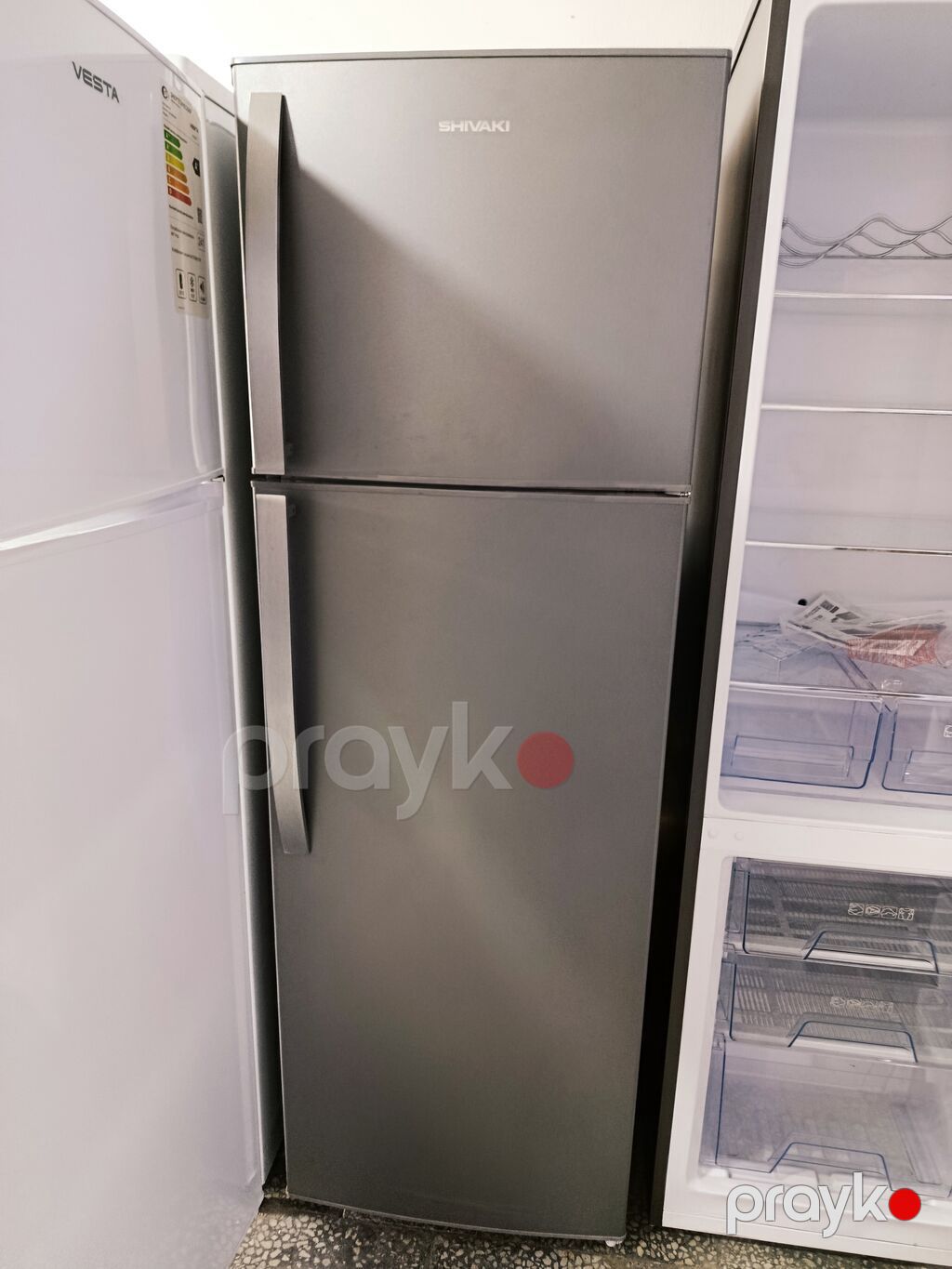 Shıvakı iki qapılı soyuducu - Brend: Shıvakı - Rəng: tünd boz/metal — Soyuducular, Şirvan (3)