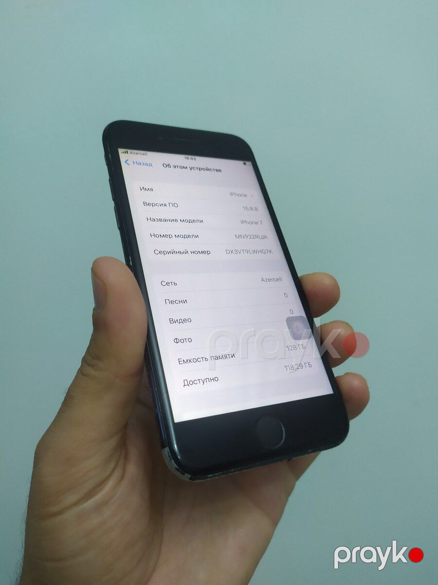 Apple iPhone 7 Black 128GB — Smartfonlar, Bakı (2)