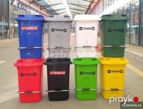 Zibil qabi 50 ltr pedalli — Bakı
