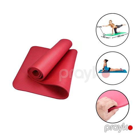 Yoqa üçün mat Gymnic 2244, 2 sm, qırmızı — Bakı