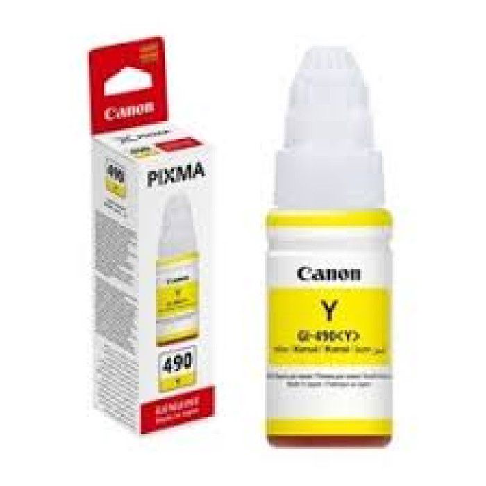 Canon GI-490 Y 0666C001 Sarı Original Mürəkkəb Konteyneri 70 ml — Elektronika, Bakı (2)