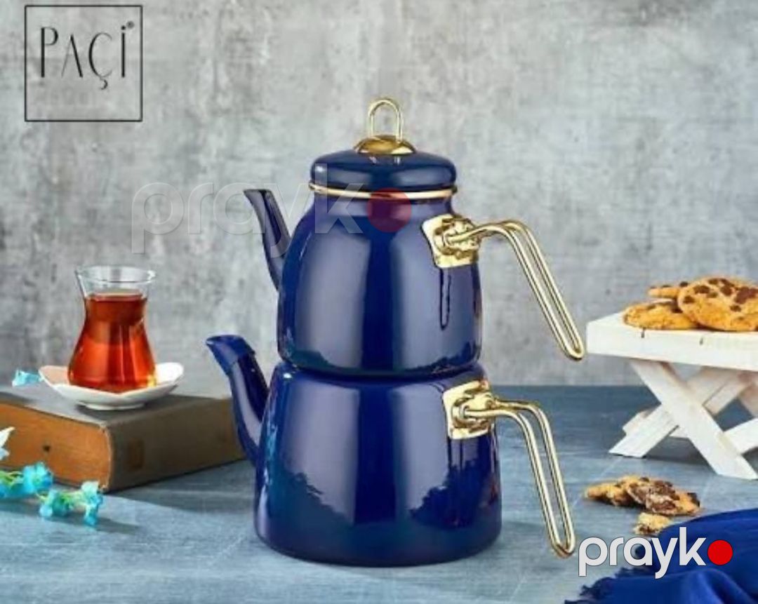 Çaydan dəsti NT020, göy, polad, 1000 ml — Mallar, Bakı (2)