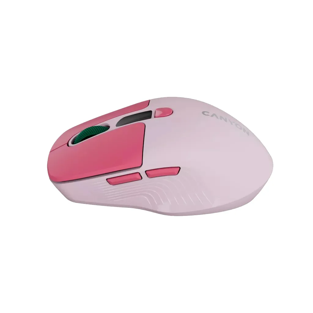 Mouse Canyon MW-26 LCD Silent Dual Mode Wireless Pink — Mallar, Bakı (3)