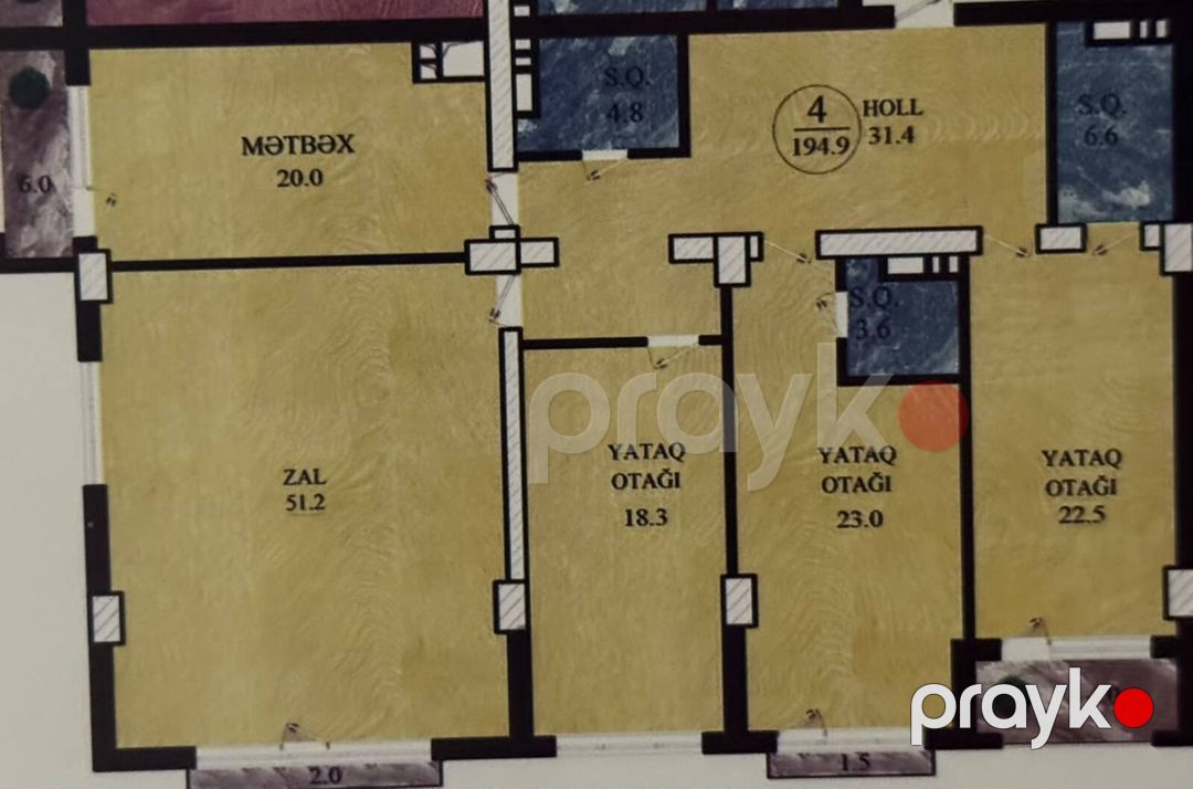 Satılır 4 otaqlı yeni tikili 173 m² — Mənzil, Bakı (3)