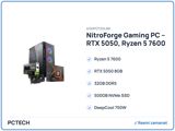 NitroForge Gaming PC – RTX 5050, Ryzen 5 7600 — Pctech
