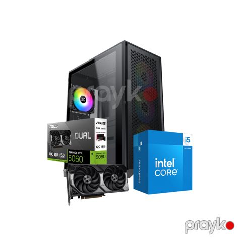 HyperCore Gaming PC- RTX 5060, İ5-14400 (CUSTOM-PC-109) — Pctech — Komponentlər