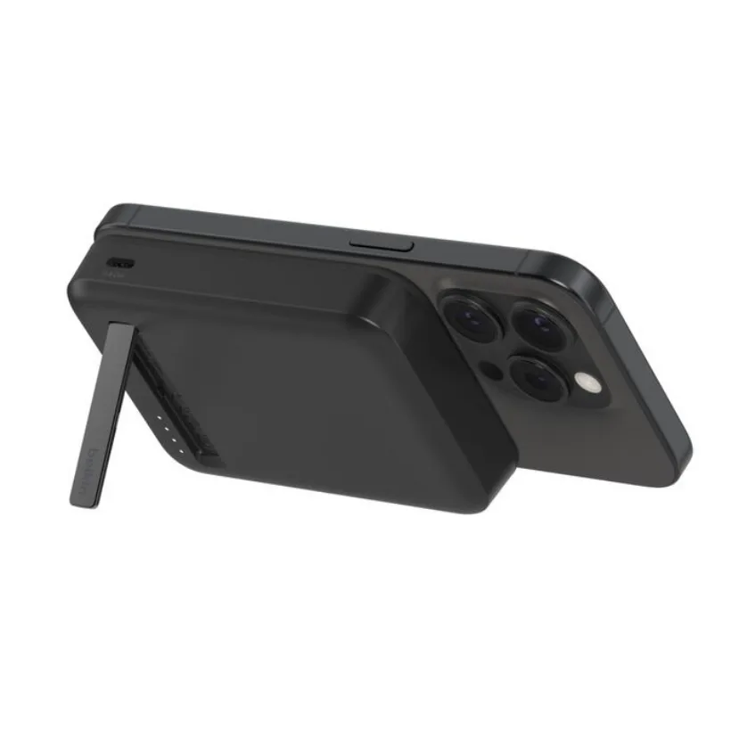 Power bank Belkin 8K Qi2 MagSafe compatible with kick stand Black — Mallar, Bakı (6)