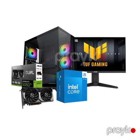 BlackFang Gaming PC – RTX 5060TI, İ5-14400 (CUSTOM-PC-114) — Pctech — Komponentlər