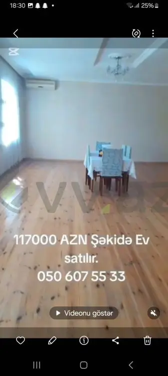 4 otaqlı Həyət evi Satılır, Şəki — Ev, villa, Şəki (7)
