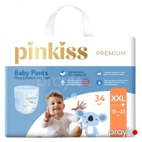 Uşaq bezi Pinkiss Premium XXL, 15-25 kq, 34 əd — Bakı