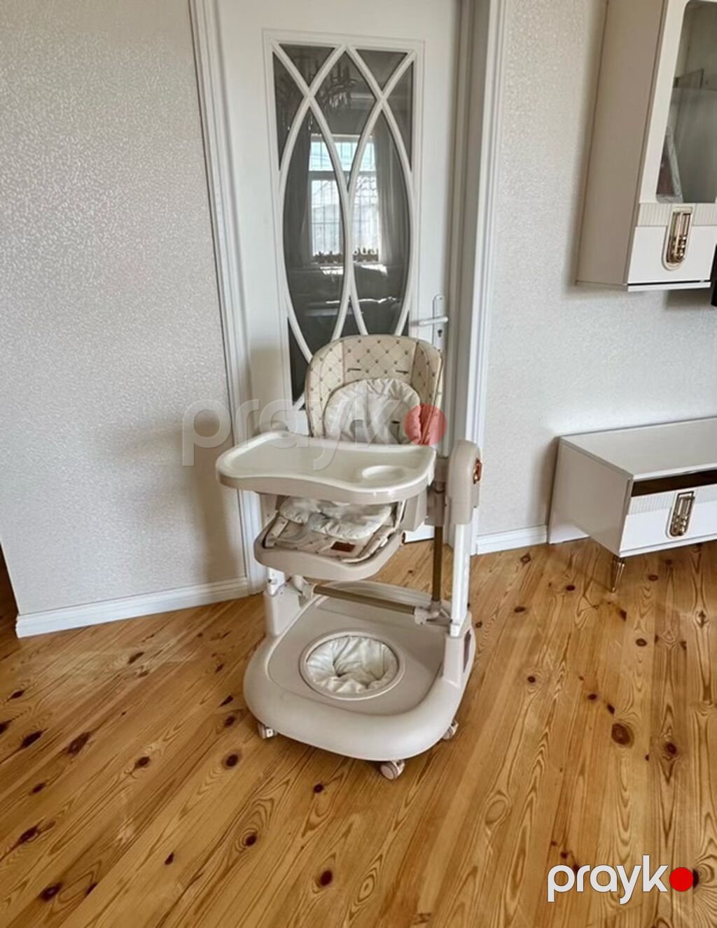 Uşaq mebel və aksesuar dəsti 1) Beşik – “baby mood” yazılı, ağ rəngli — Uşaq mebeli dəstləri, Digah (2)