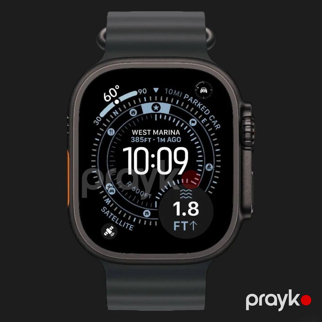 Apple Watch Ultra 3 Black Apple Watch Ultra 3 GPS + LTE, 49mm Black — Ağıllı saatlar, Bakı (2)